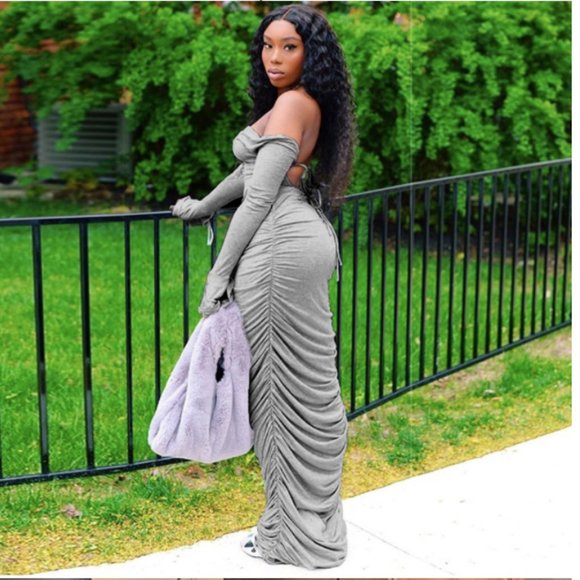 Sexy Long Sleeve Maxi Bodycon - Picture 2 of 5